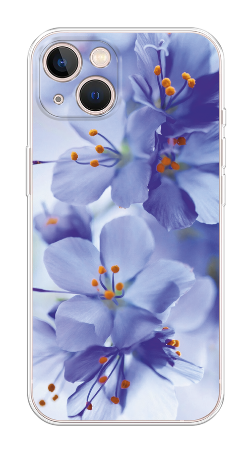 

Чехол Homey на Apple iPhone 13 "Фиолетовые цветки", Фиолетовый;синий, 14250-1