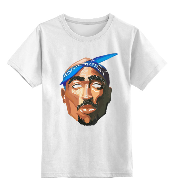 

Футболка детская Printio Тупак (2pac) цв. белый р. 164, Тупак (2pac)