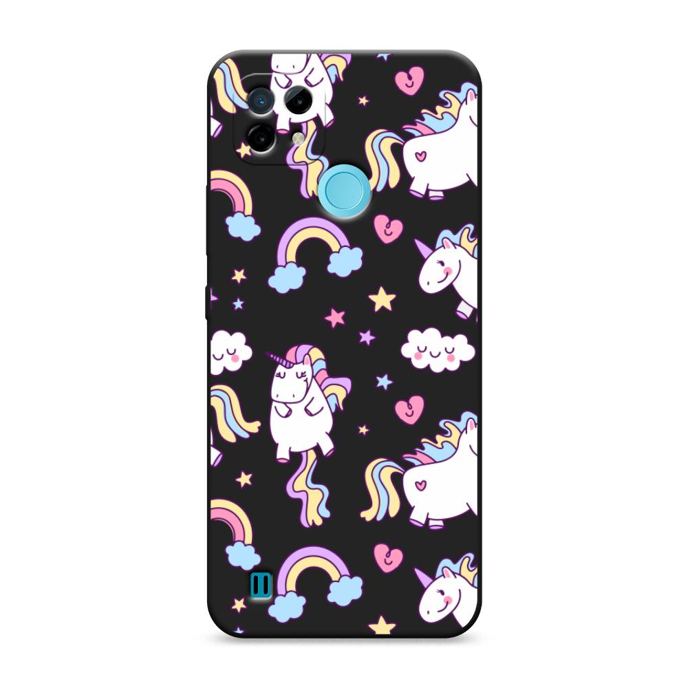 

Матовый силиконовый чехол "Sweet unicorns dreams" на Realme C21, Sweet unicorns dreams