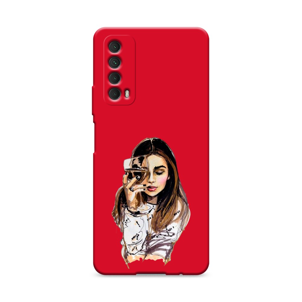 

Чехол Awog на Huawei P Smart 2021 "Девушка с бокалом", Разноцветный, 6104753-1
