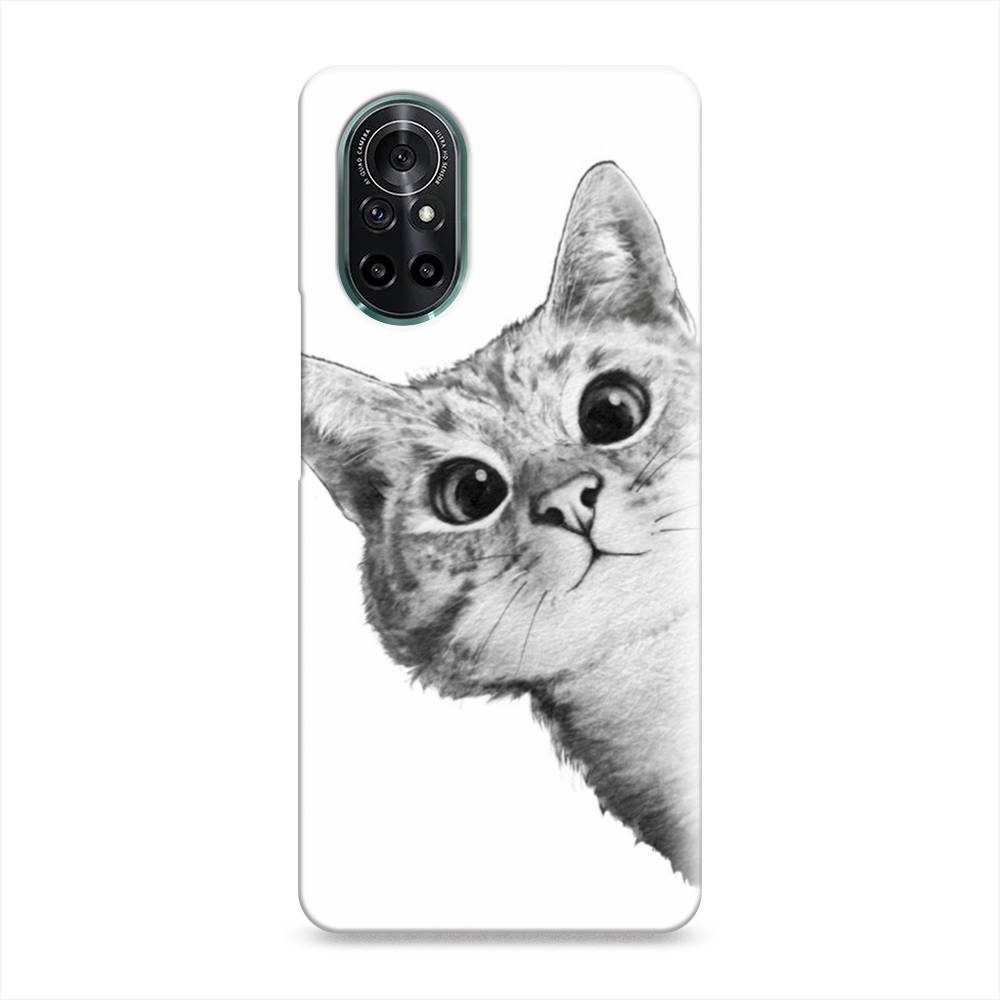 

Чехол Awog "Кот рисунок черно-белый" для Honor V40 Lite, 6105120-1