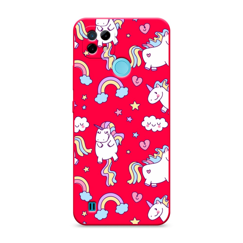 

Матовый силиконовый чехол "Sweet unicorns dreams" на Realme C21, Sweet unicorns dreams