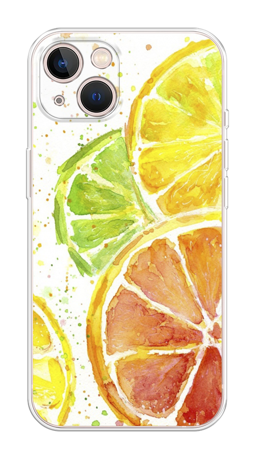 

Чехол Homey на Apple iPhone 13 "Цитрусовые", Белый;желтый;красный;зеленый, 14250-1