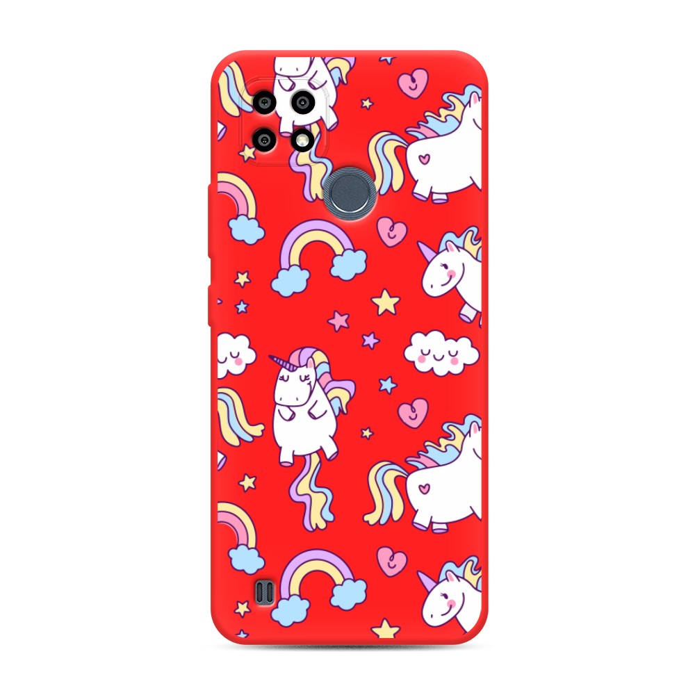 

Матовый силиконовый чехол "Sweet unicorns dreams" на Realme C21Y, Sweet unicorns dreams