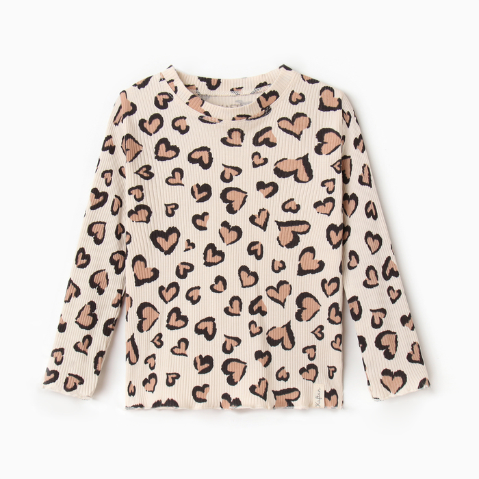 

Лонгслив детский KAFTAN Leo love, бежевый, 98, Leo love