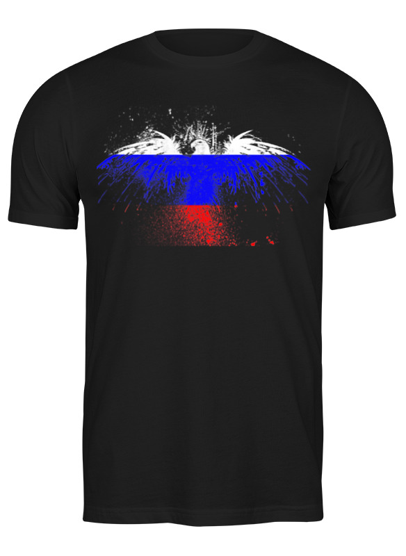 

Футболка мужская Printio Флаг россии черная 3XL, Черный, Флаг россии