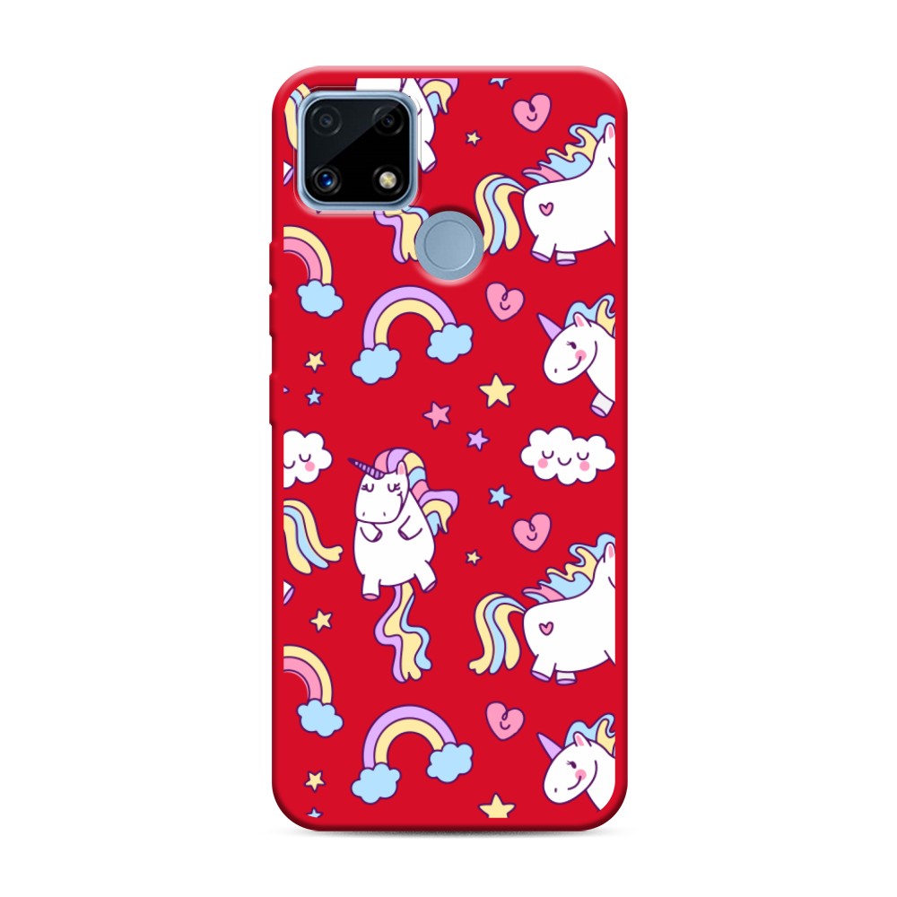 

Матовый силиконовый чехол "Sweet unicorns dreams" на Realme C25, Sweet unicorns dreams