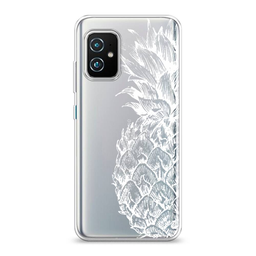 фото Чехол awog "ананас графика белая" для asus zenfone 8