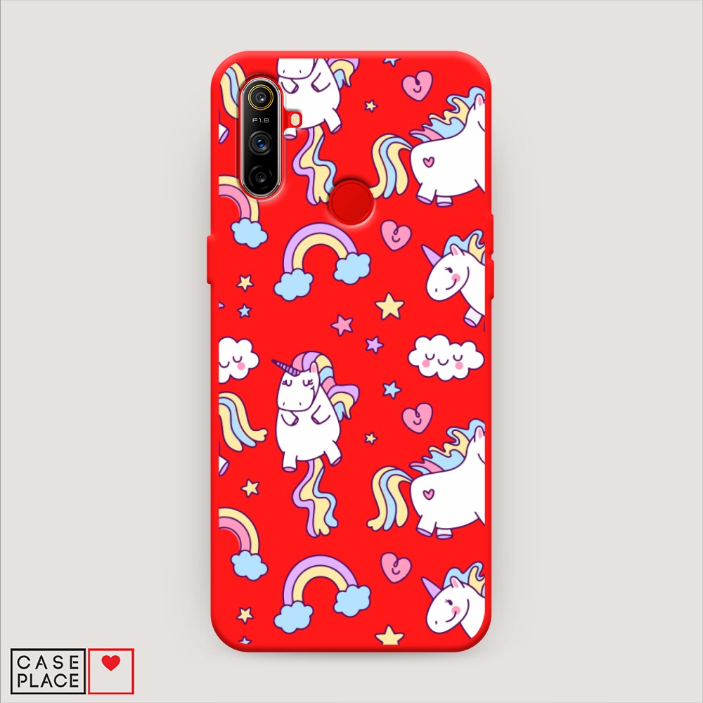 

Матовый силиконовый чехол "Sweet unicorns dreams" на Realme C3, Sweet unicorns dreams