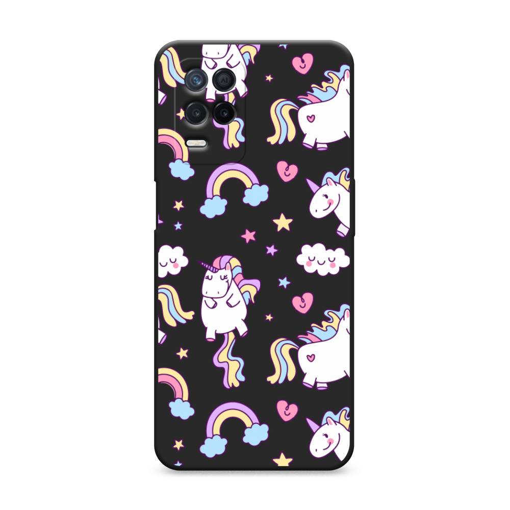 

Матовый силиконовый чехол "Sweet unicorns dreams" на Realme Narzo 30 5G, Sweet unicorns dreams