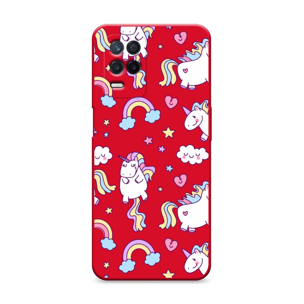 

Матовый силиконовый чехол "Sweet unicorns dreams" на Realme Narzo 30 5G, Sweet unicorns dreams