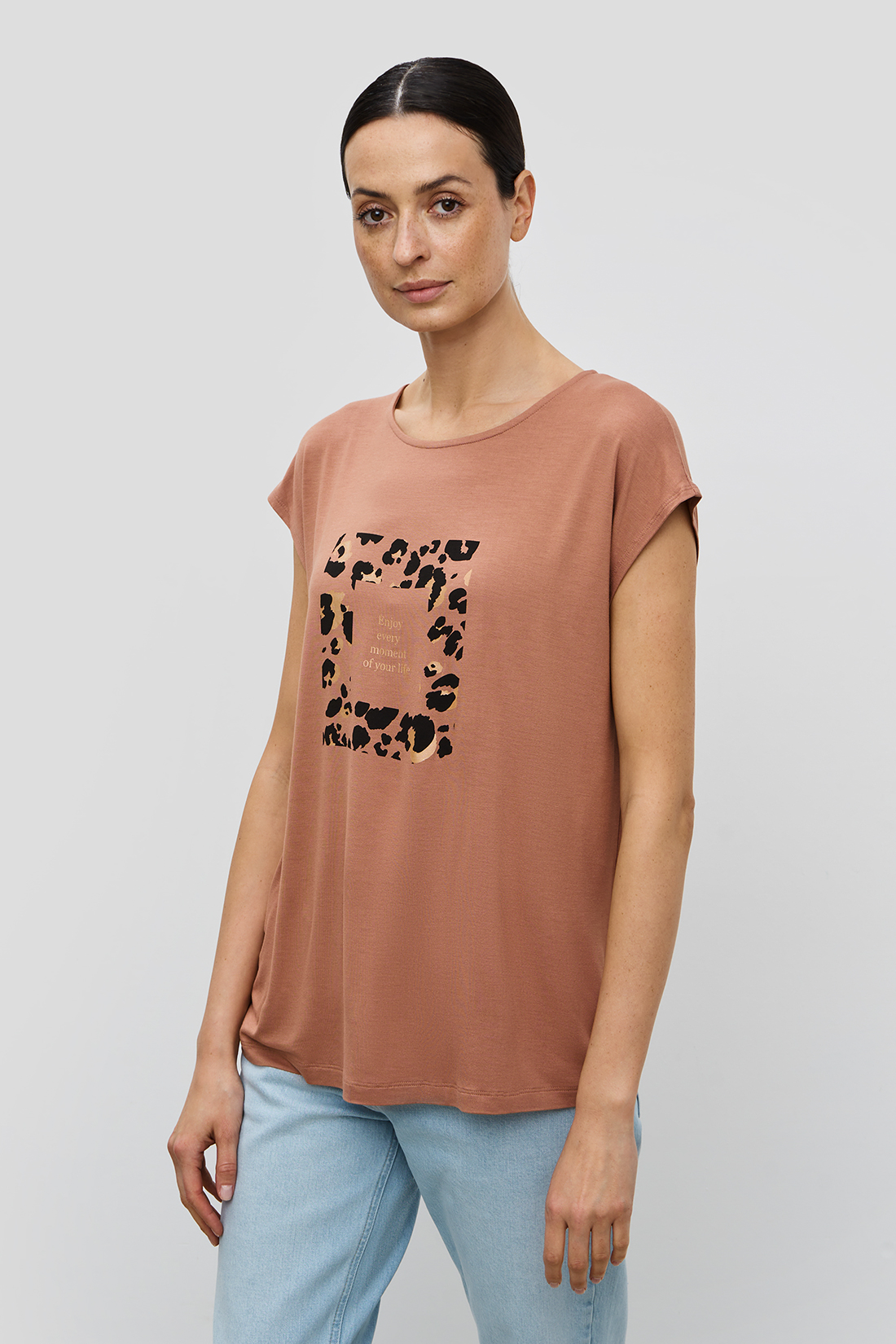 

Футболка женская Baon B2323030 бежевая 2XL, B2323030