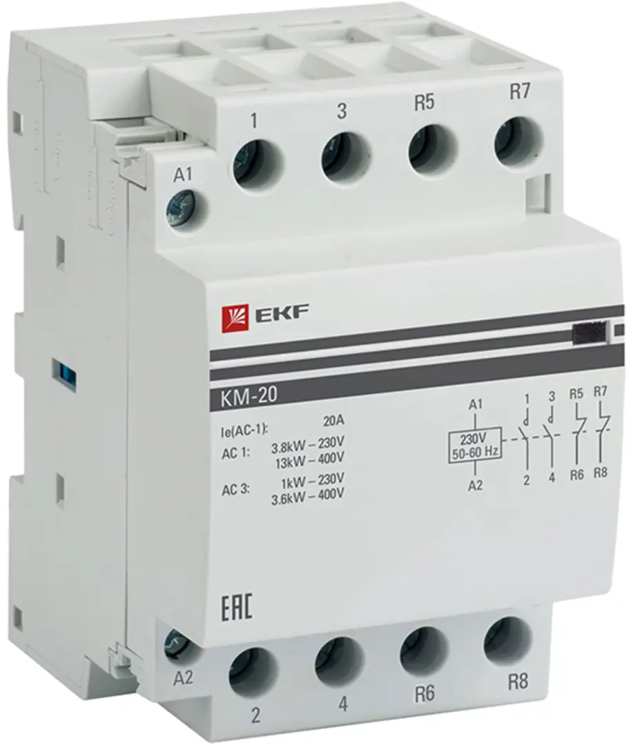 

Контактор EKF КМ 2NC 20 А 230-400 В