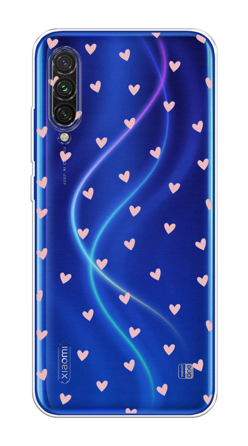 

Чехол на Xiaomi Mi CC9E/Mi A3 "Розовые сердечки паттерн", Розовый;прозрачный, 35950-1