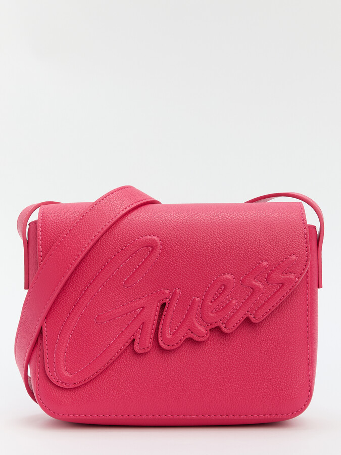 

Сумка GUESS CROSSBODY FLAP BAG фуксия, Розовая, J3YZ32WG730