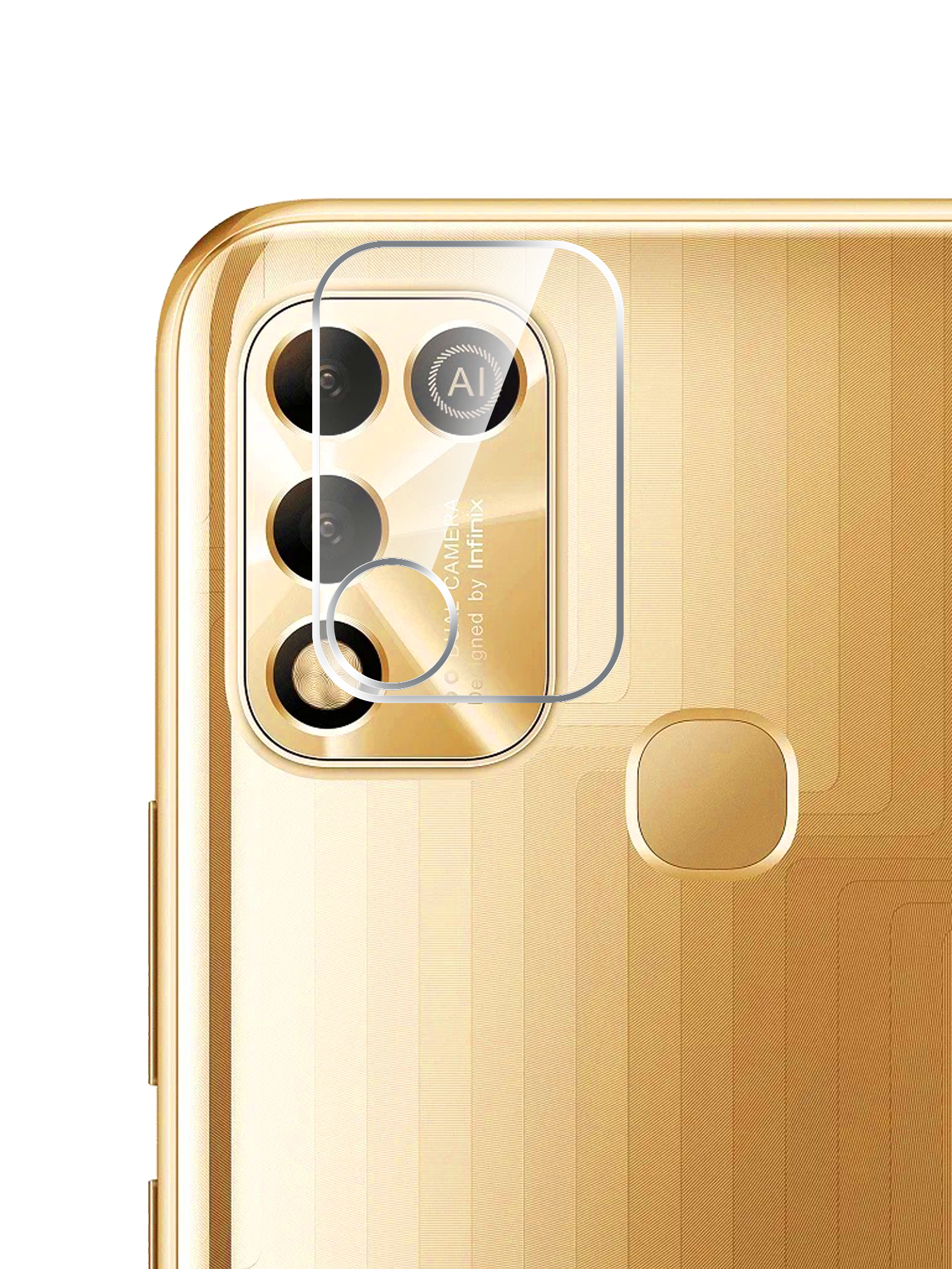 

Гибридное защитное стекло Brozo на камеру Infinix HOT 11, Infinix HOT 11