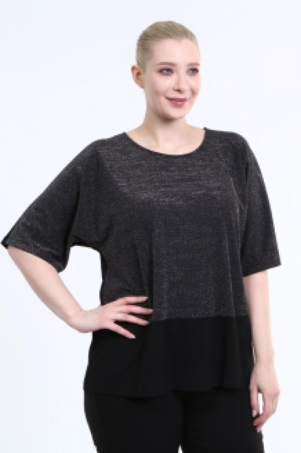 

Блуза женская My Line Moda 1365 черная 3XL (доставка из-за рубежа), 1365
