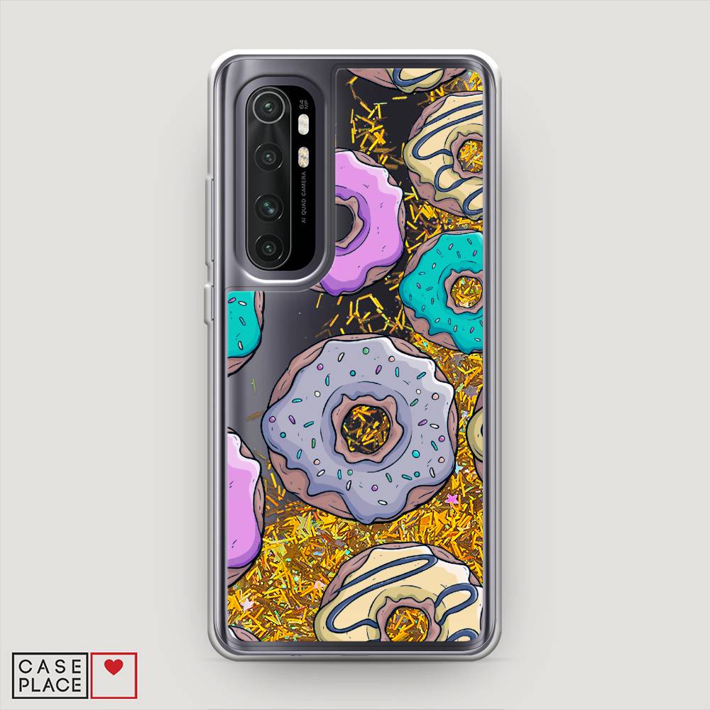 

Чехол Awog на Xiaomi Mi Note 10 Lite "Разноцветные пончики в глазури 2", Разноцветный, 38490-1
