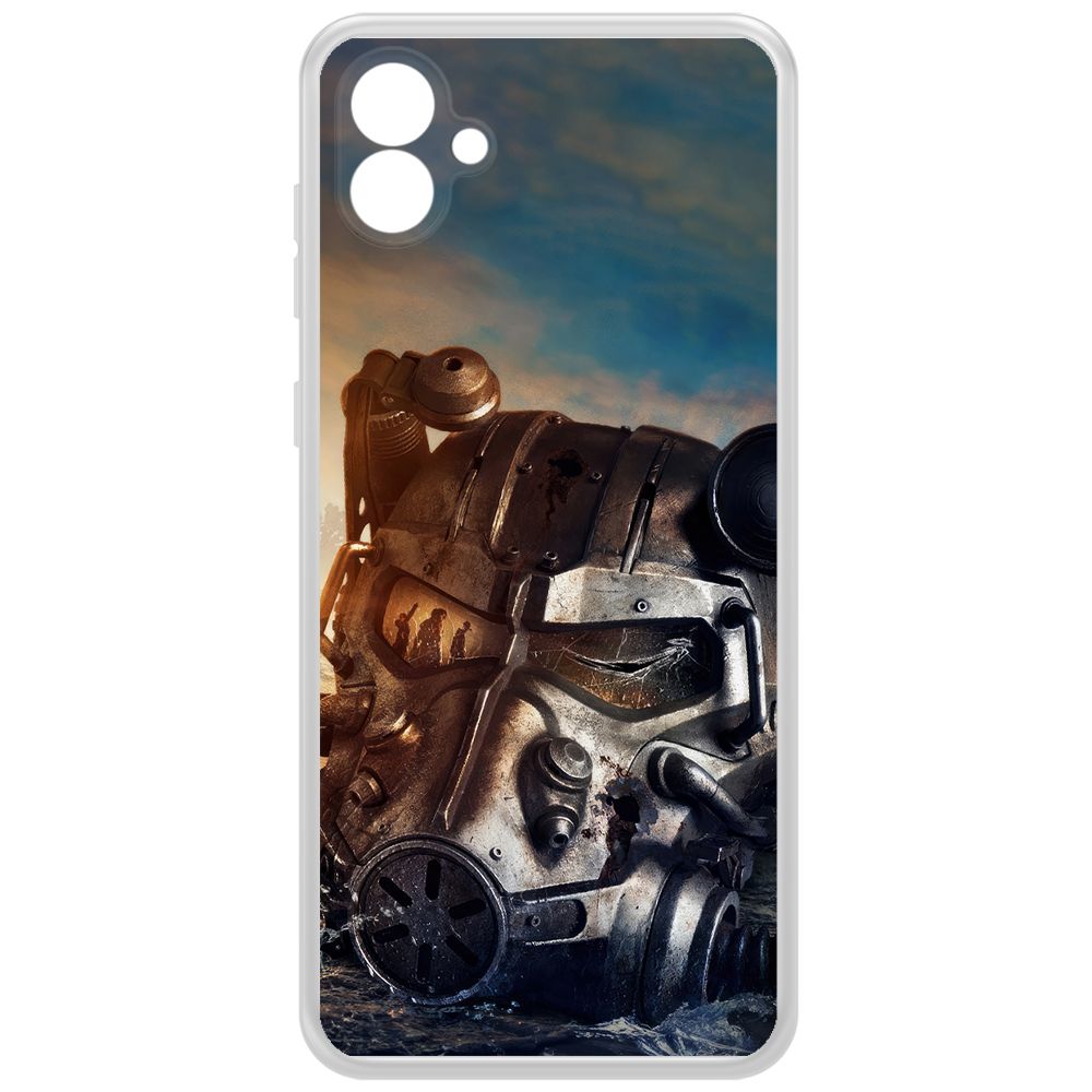 

Чехол-накладка Krutoff Clear Case Фоллаут - Шлем Т-60 для Samsung Galaxy A04e (A042), Прозрачный