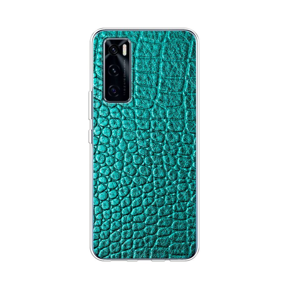 

Силиконовый чехол "Бирюзовая змея" на Vivo V20 SE, 263550-3