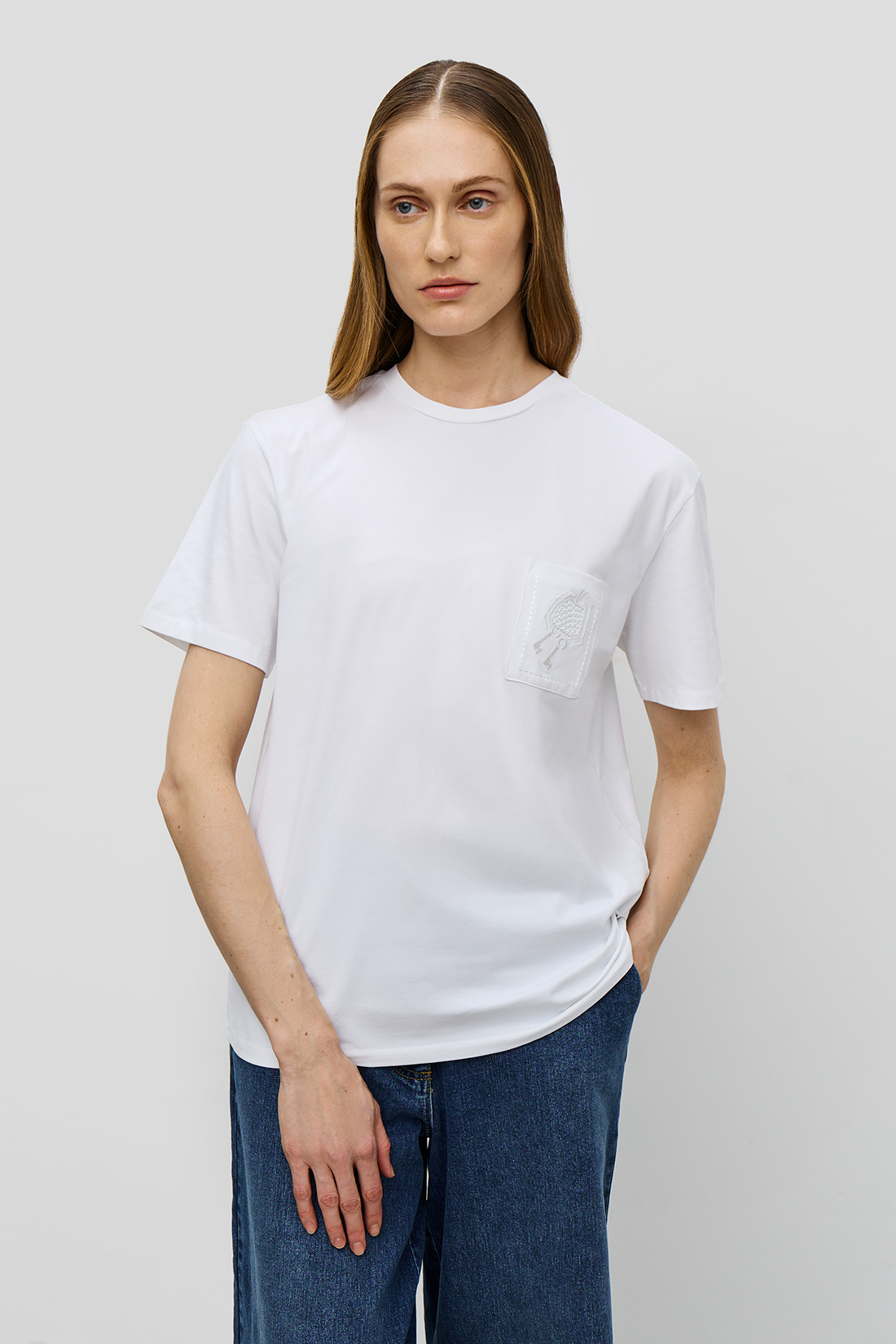 

Футболка женская Baon B2323045 белая 2XL, Белый, B2323045