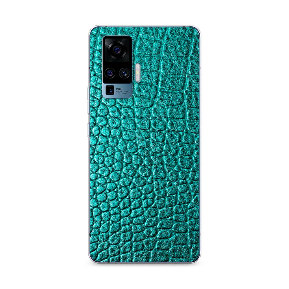 

Силиконовый чехол "Бирюзовая змея" на Vivo X50 Pro, 262350-3