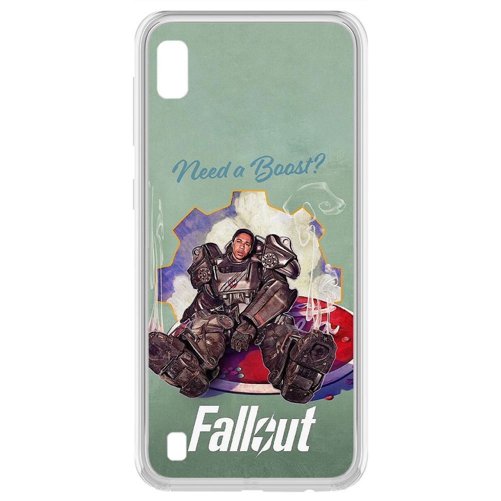 

Чехол-накладка Krutoff Clear Case Фоллаут - Нужно ускорение для Samsung Galaxy A10 (A105), Прозрачный