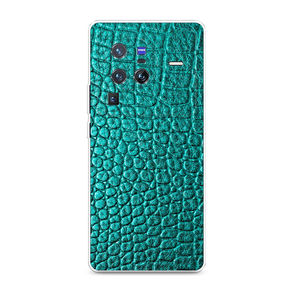 

Силиконовый чехол "Бирюзовая змея" на Vivo X80 Pro, 266650-3