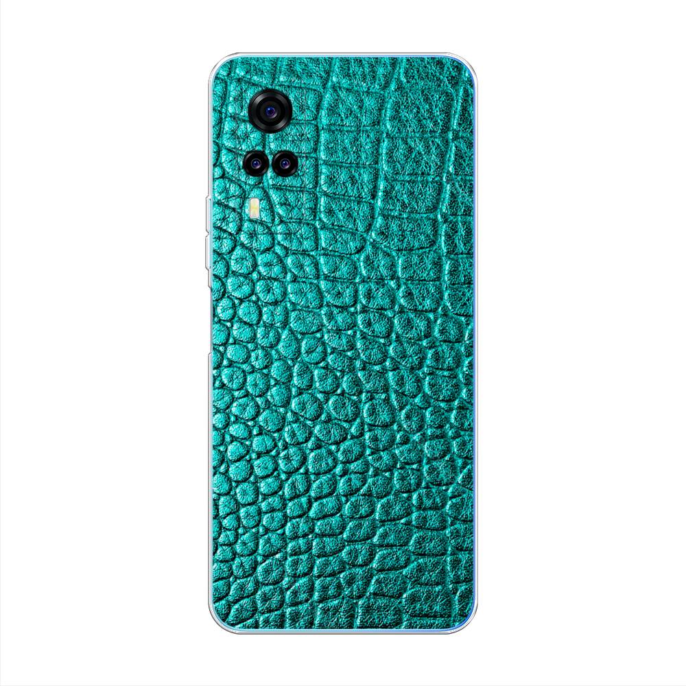 

Силиконовый чехол "Бирюзовая змея" на Vivo Y31, 263750-3