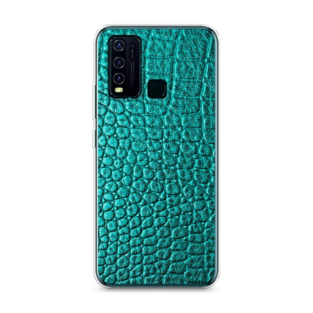 

Силиконовый чехол "Бирюзовая змея" на Vivo Y50, 262650-3