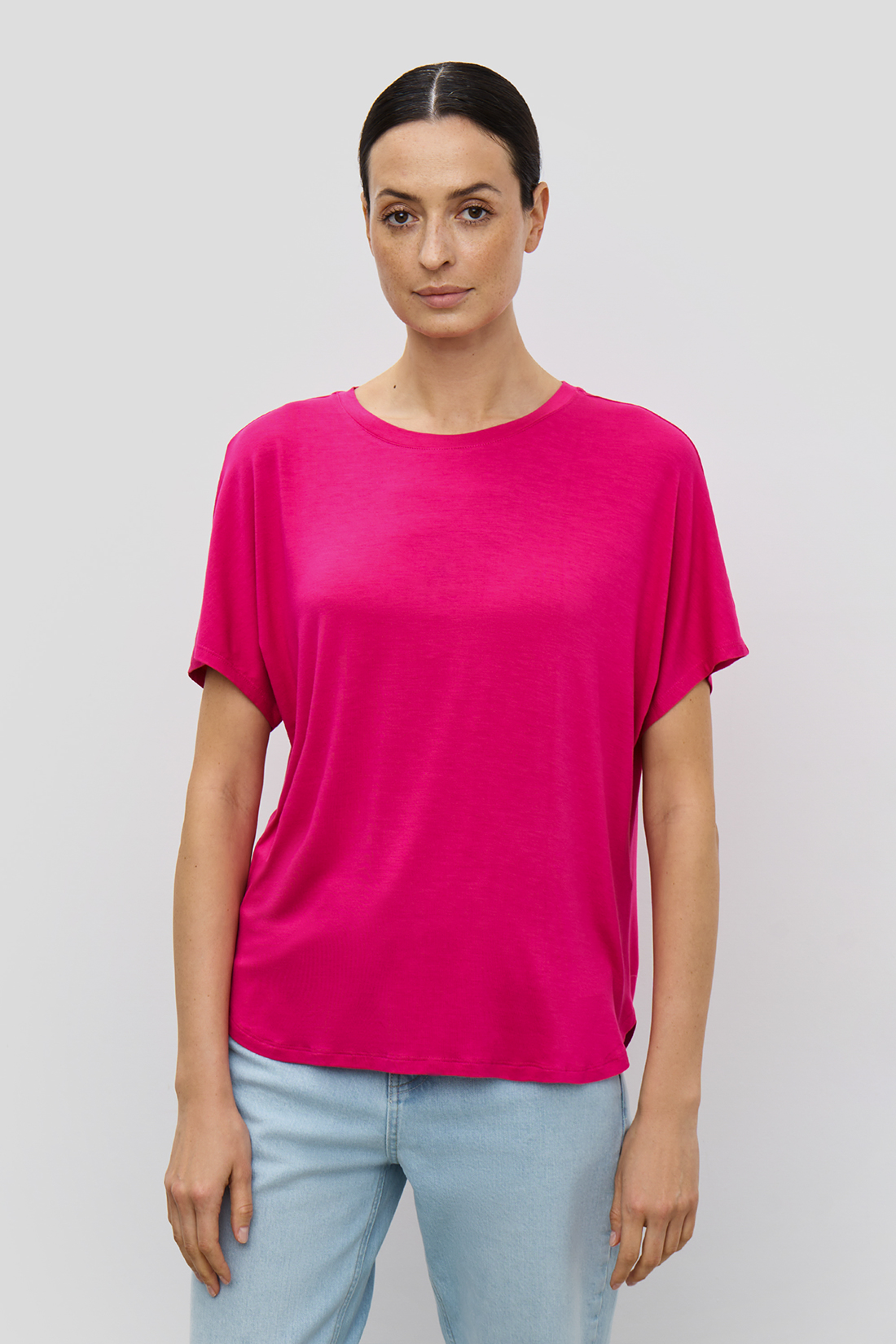 

Футболка женская Baon B2323056 розовая 2XL, Розовый, B2323056