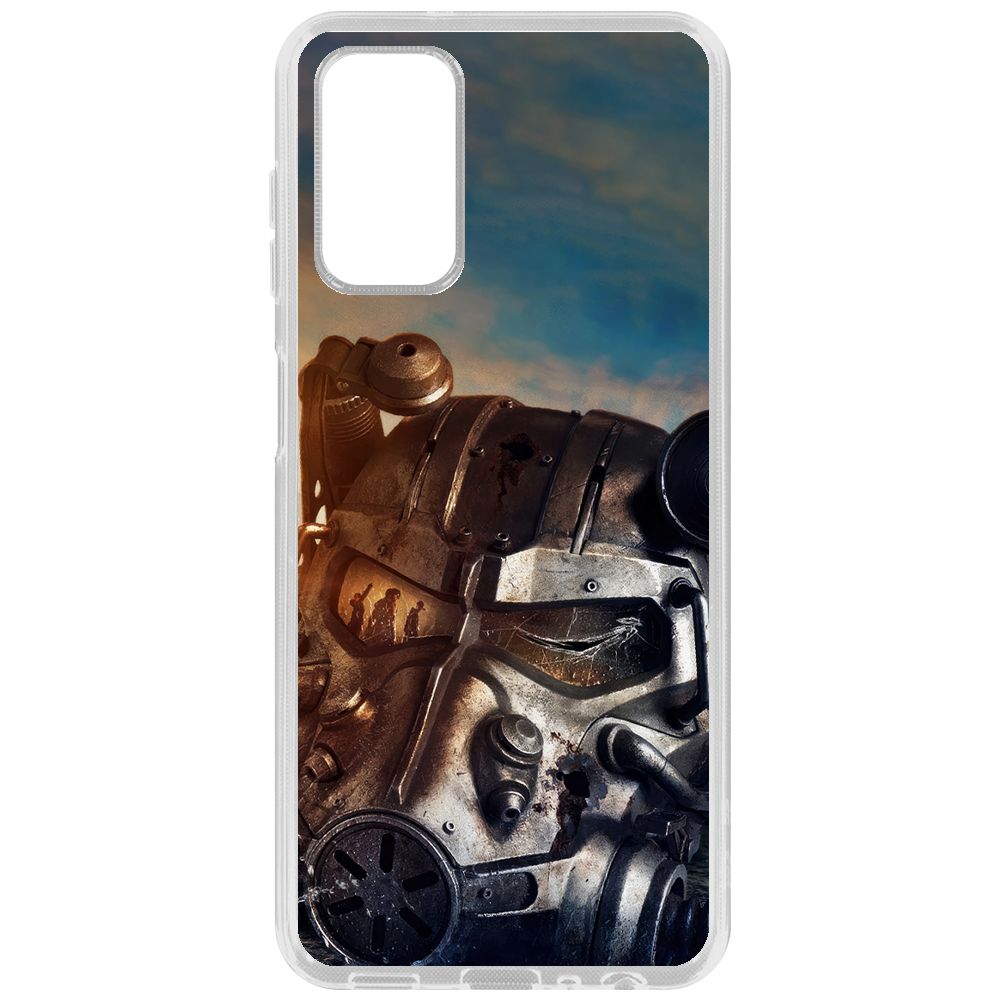 

Чехол-накладка Krutoff Clear Case Фоллаут - Шлем Т-60 для Samsung Galaxy A13 (A135), Прозрачный