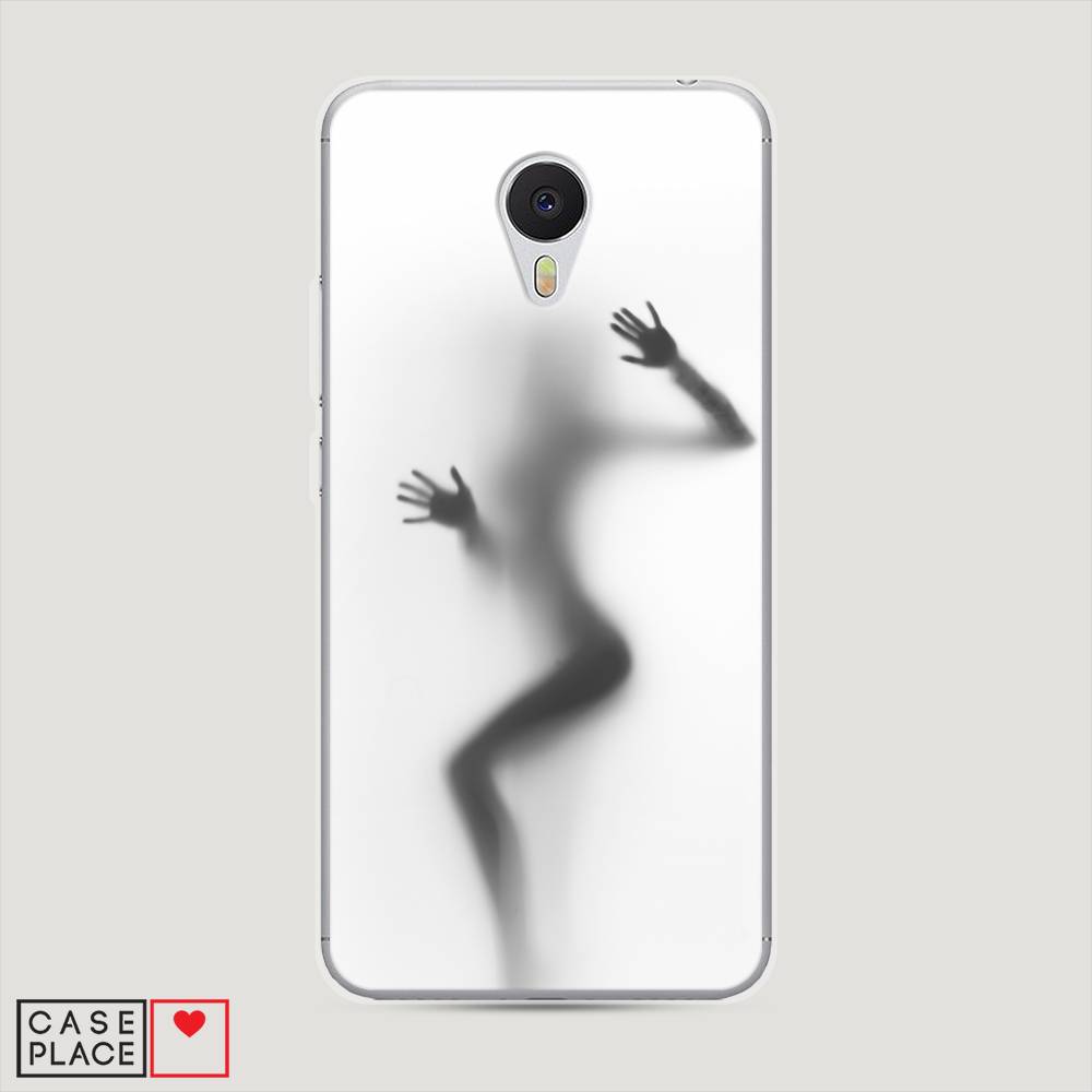 

Чехол Awog на Meizu M3 "Девушка в душе", Серый;белый;черный, 70350-7