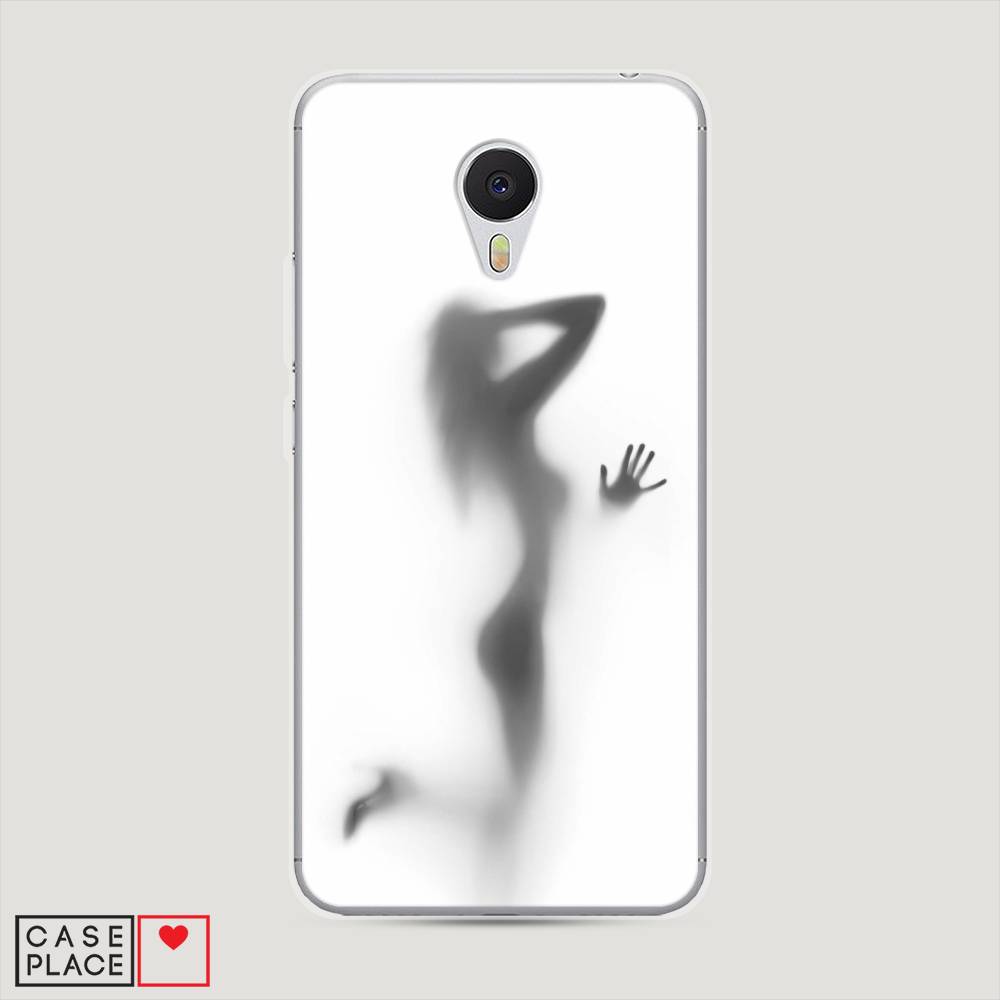 

Чехол Awog на Meizu M3 "Стекло в душе", Белый;серый;черный, 70350-7