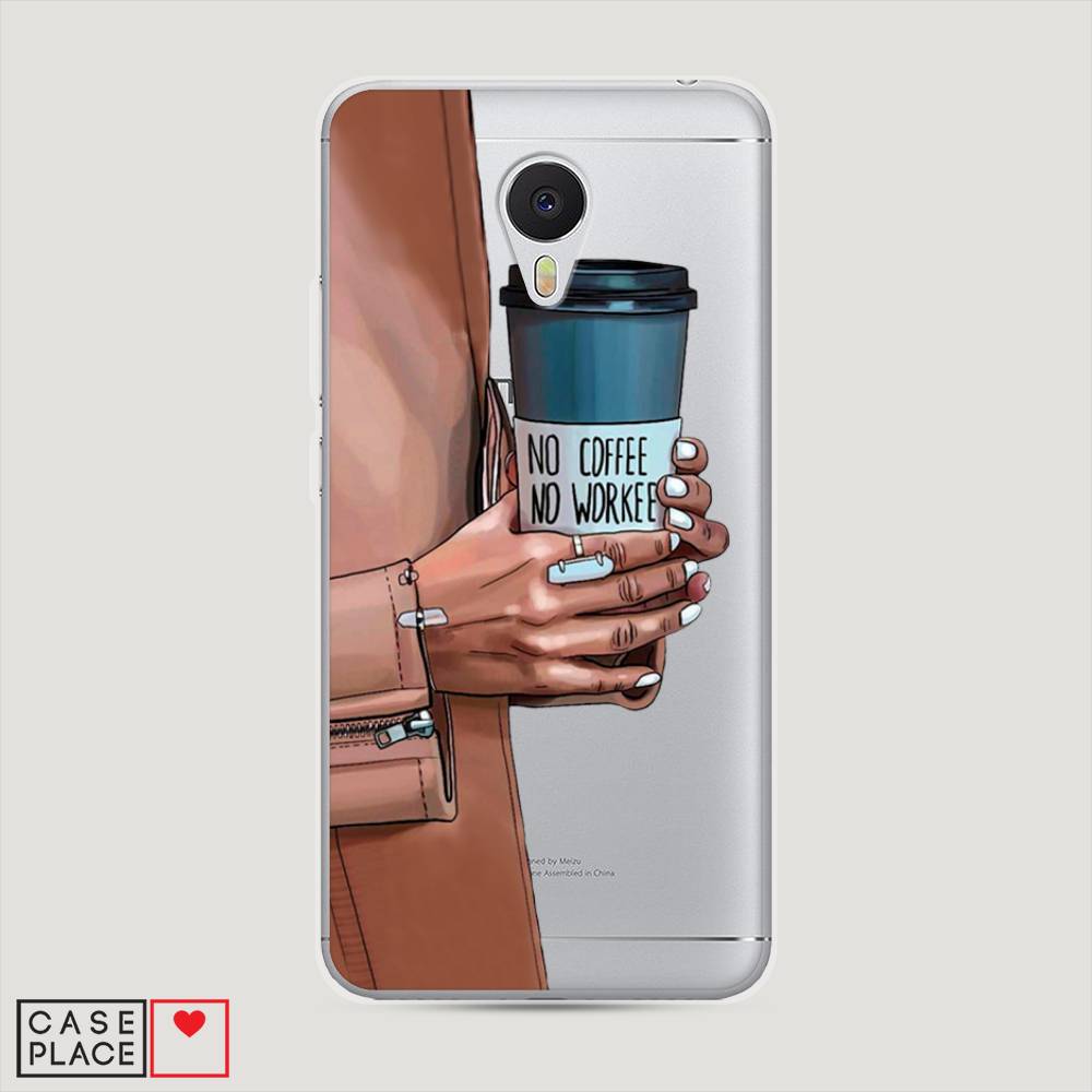 

Чехол Awog на Meizu M3 "No coffee", Коричневый;серый, 70350-7