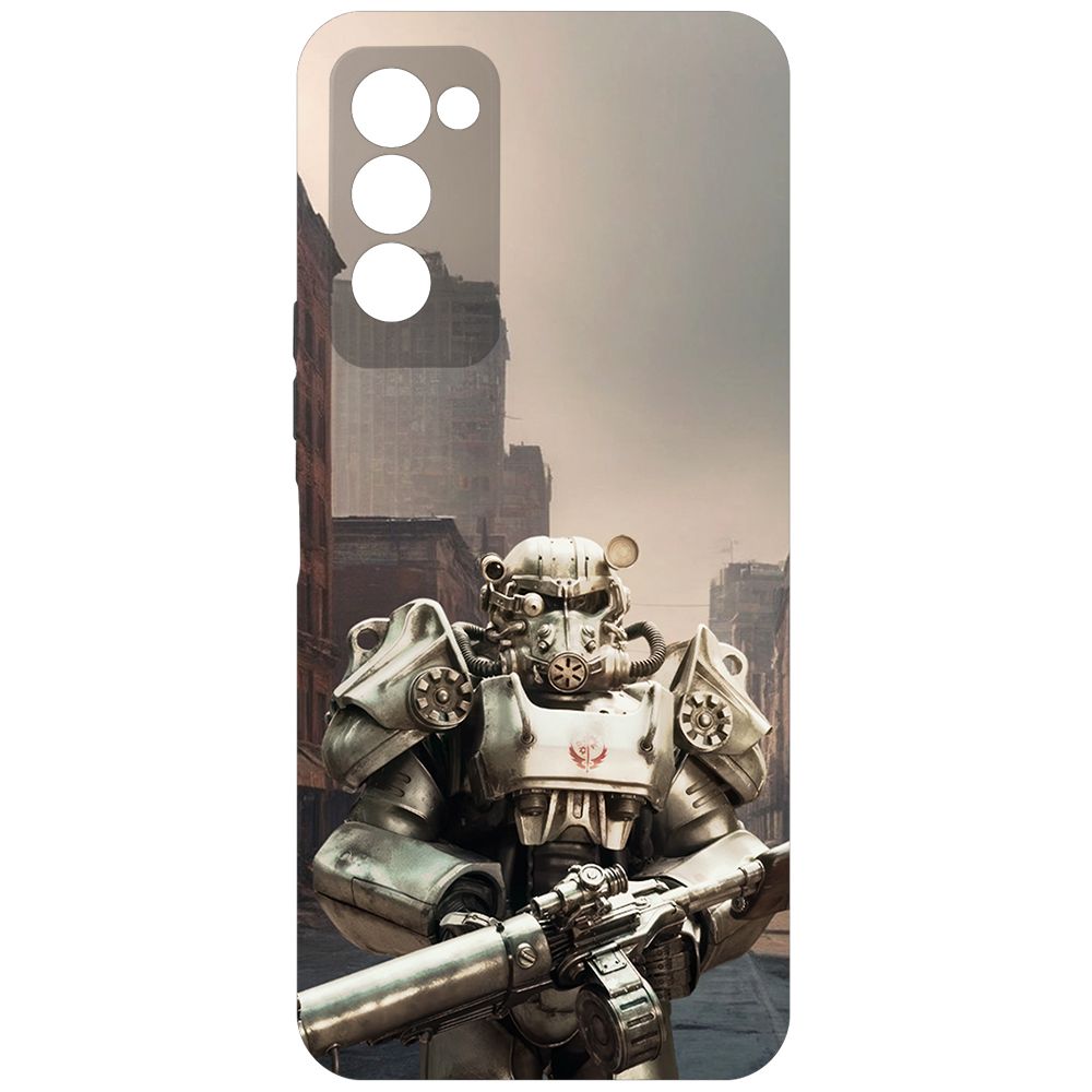 

Чехол-накладка Krutoff Soft Case Фоллаут (Fallout) - Рыцарь Братства для TECNO Camon 18