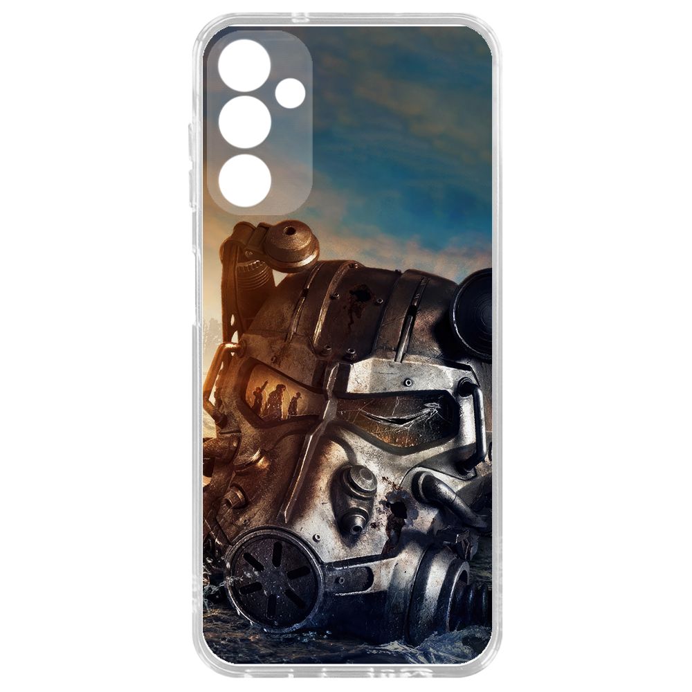 

Чехол-накладка Krutoff Clear Case Фоллаут - Шлем Т-60 для Samsung Galaxy A14 4G (A145), Прозрачный