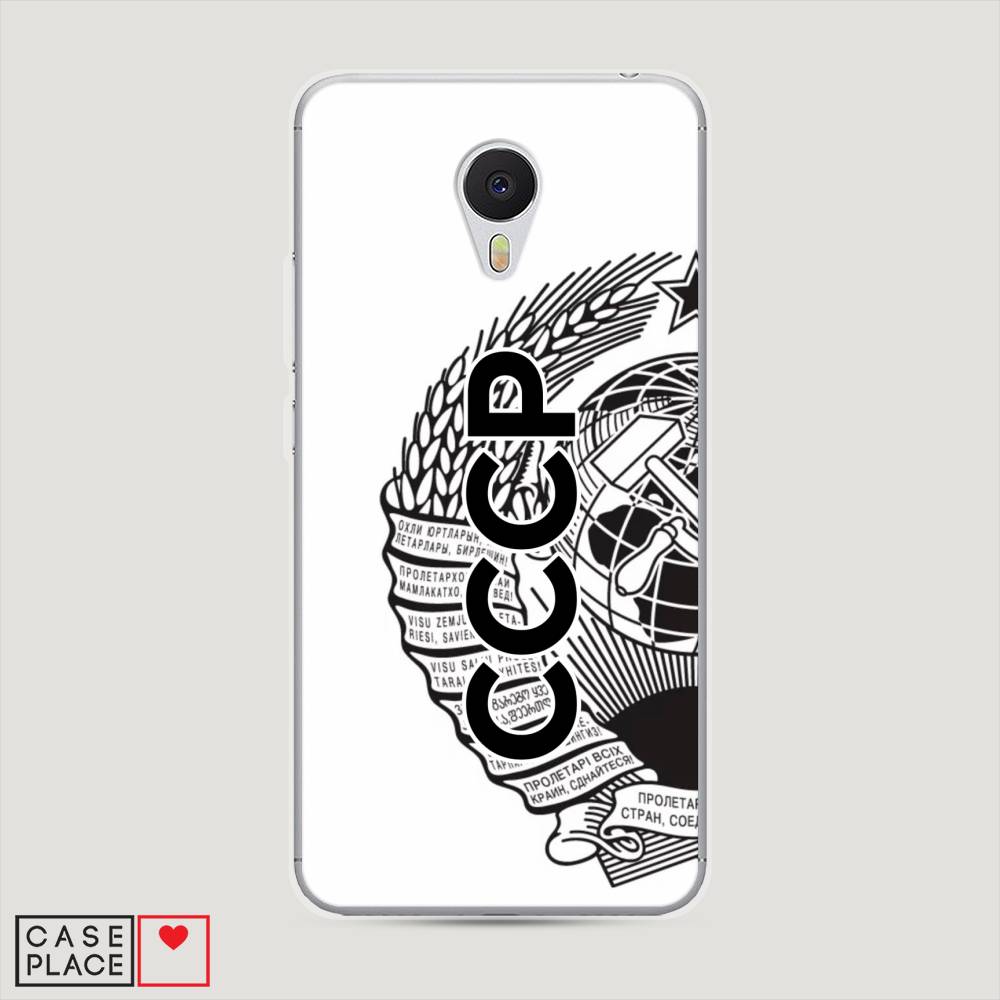 

Чехол Awog на Meizu M3 "Герб СССР", Черный;серый;белый, 70350-10