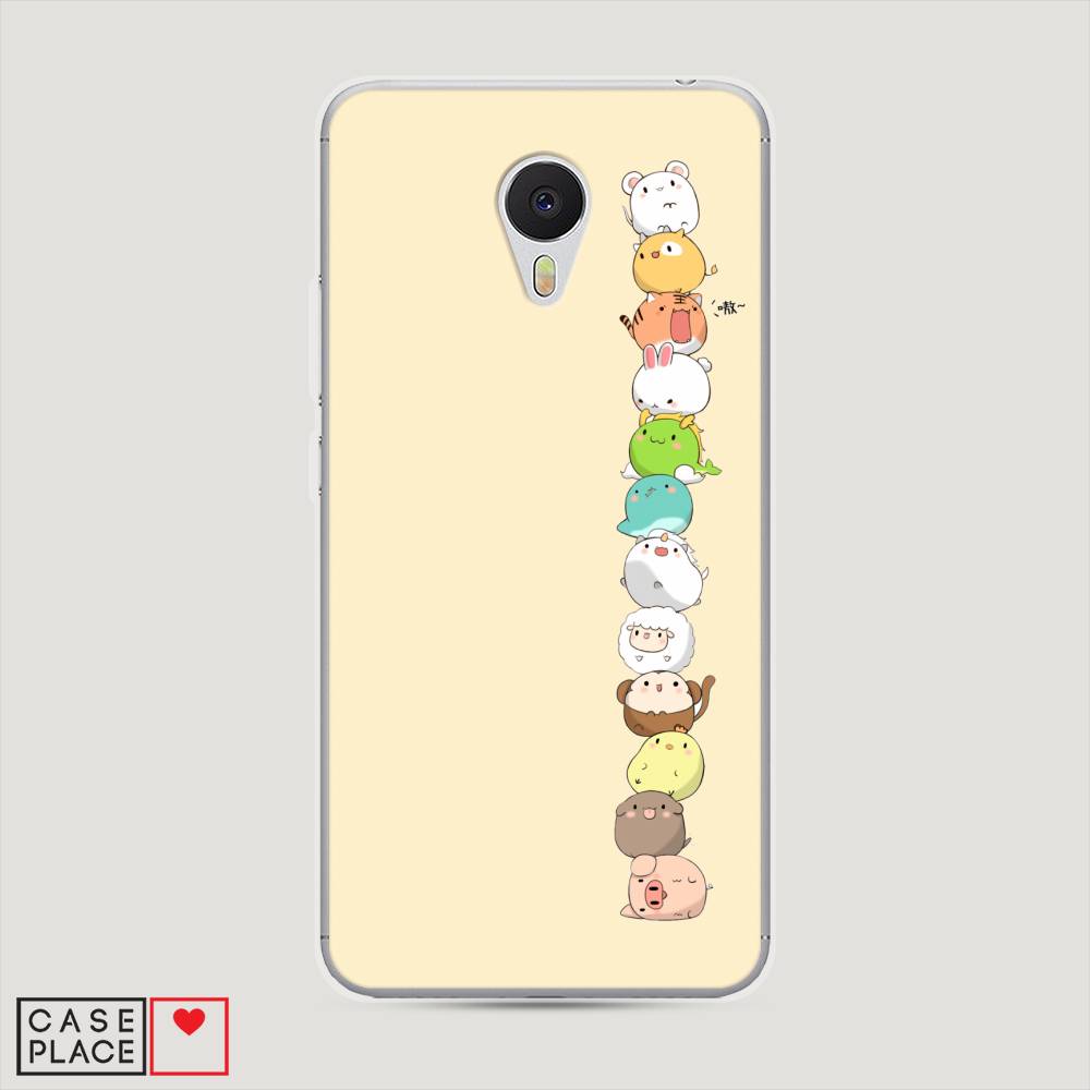 

Чехол Awog на Meizu M3 "Питомцы Чиби", Желтый, 70350-2