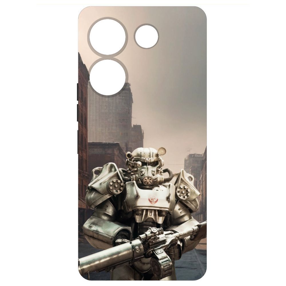 

Чехол-накладка Krutoff Soft Case Фоллаут (Fallout) -Рыцарь Братства для TECNO Camon 20 Pro
