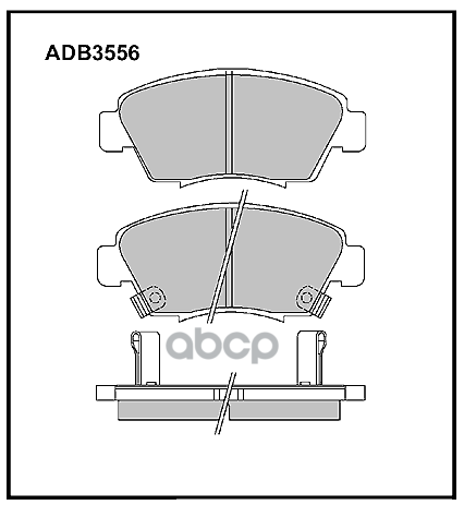 

Тормозные кололки ALLIED NIPPON передние дисковые ADB3556