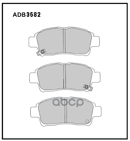 

Тормозные кололки ALLIED NIPPON передние дисковые ADB3582