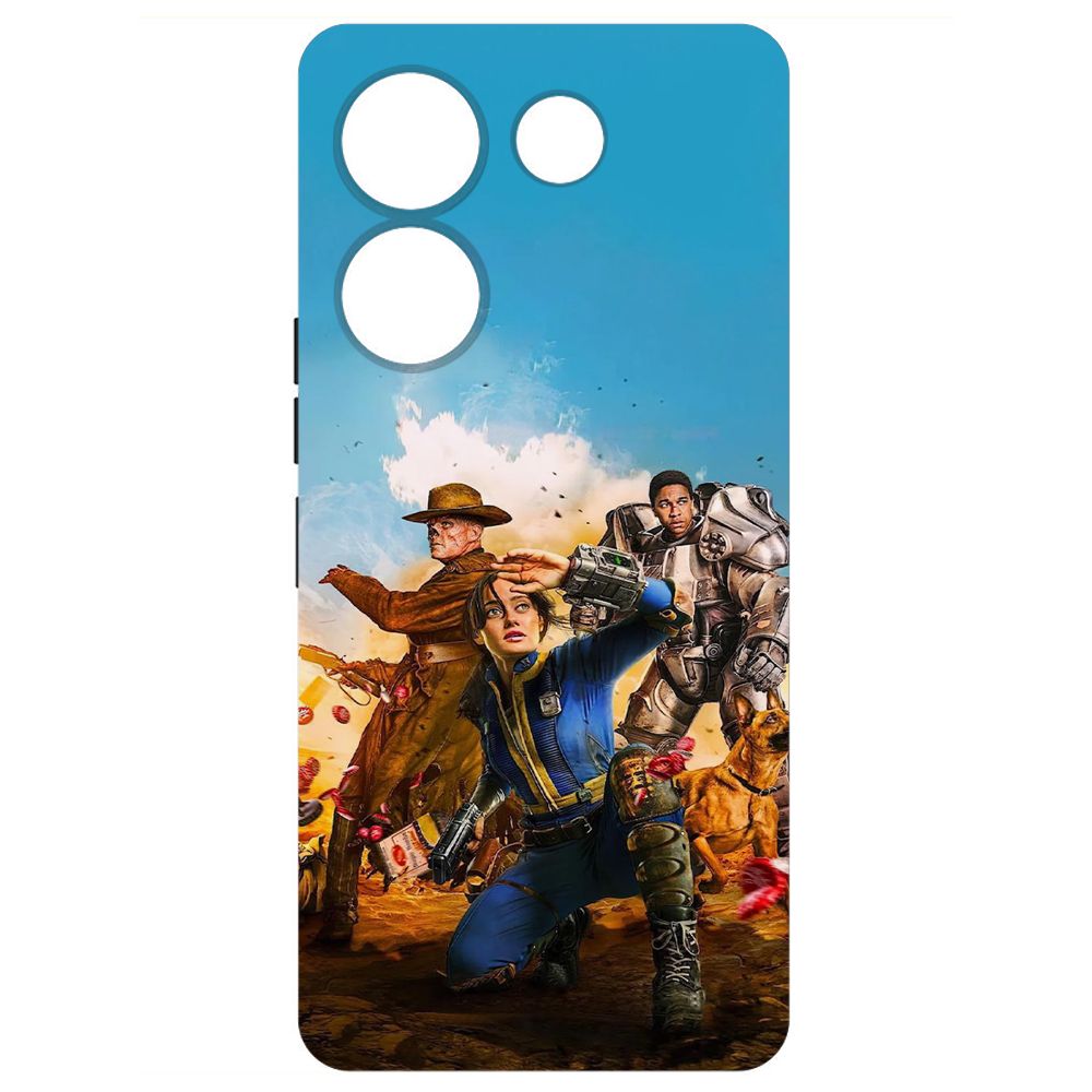 

Чехол-накладка Krutoff Soft Case Фоллаут - Люси, Гуль и Аарон для TECNO Camon 20 Pro
