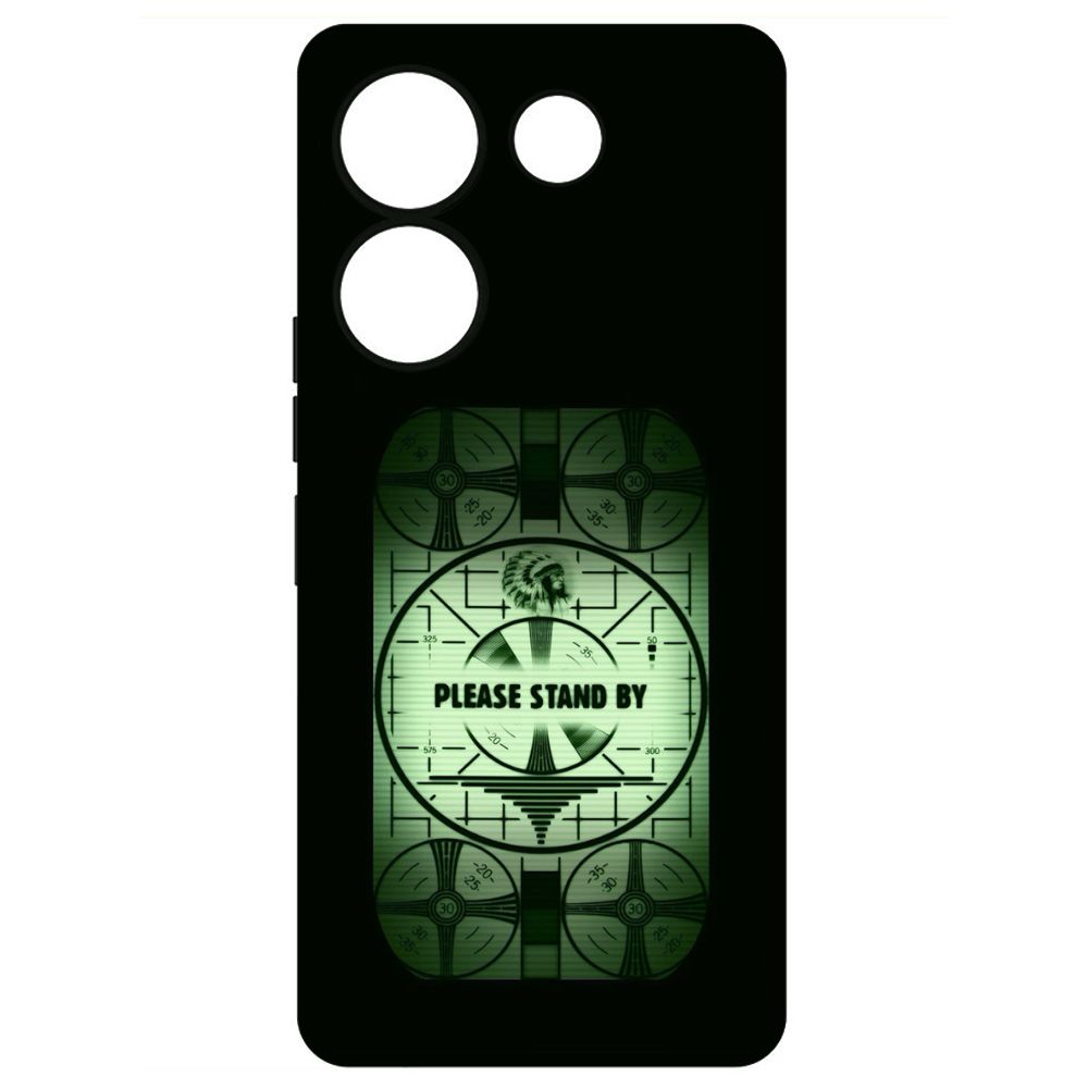 

Чехол-накладка Krutoff Soft Case Фоллаут - Пожалуйста, подождите для TECNO Camon 20 Pro