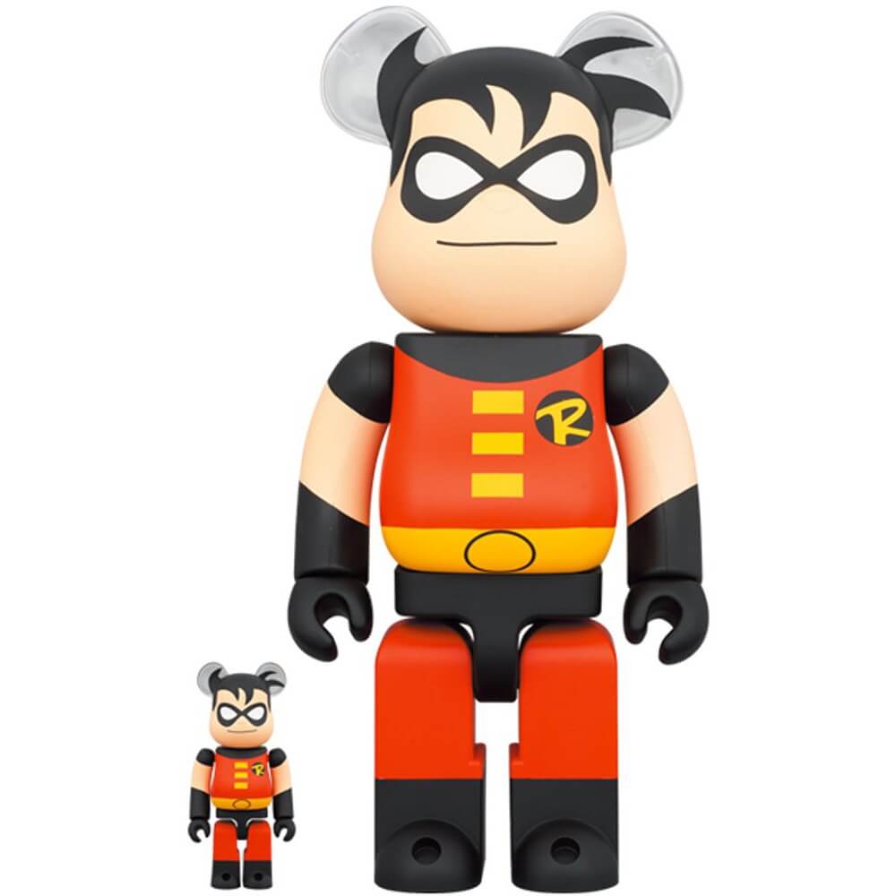 Фигурка Medicom Toy Bearbrick The New Batman Adventures Robin 400% and 100%