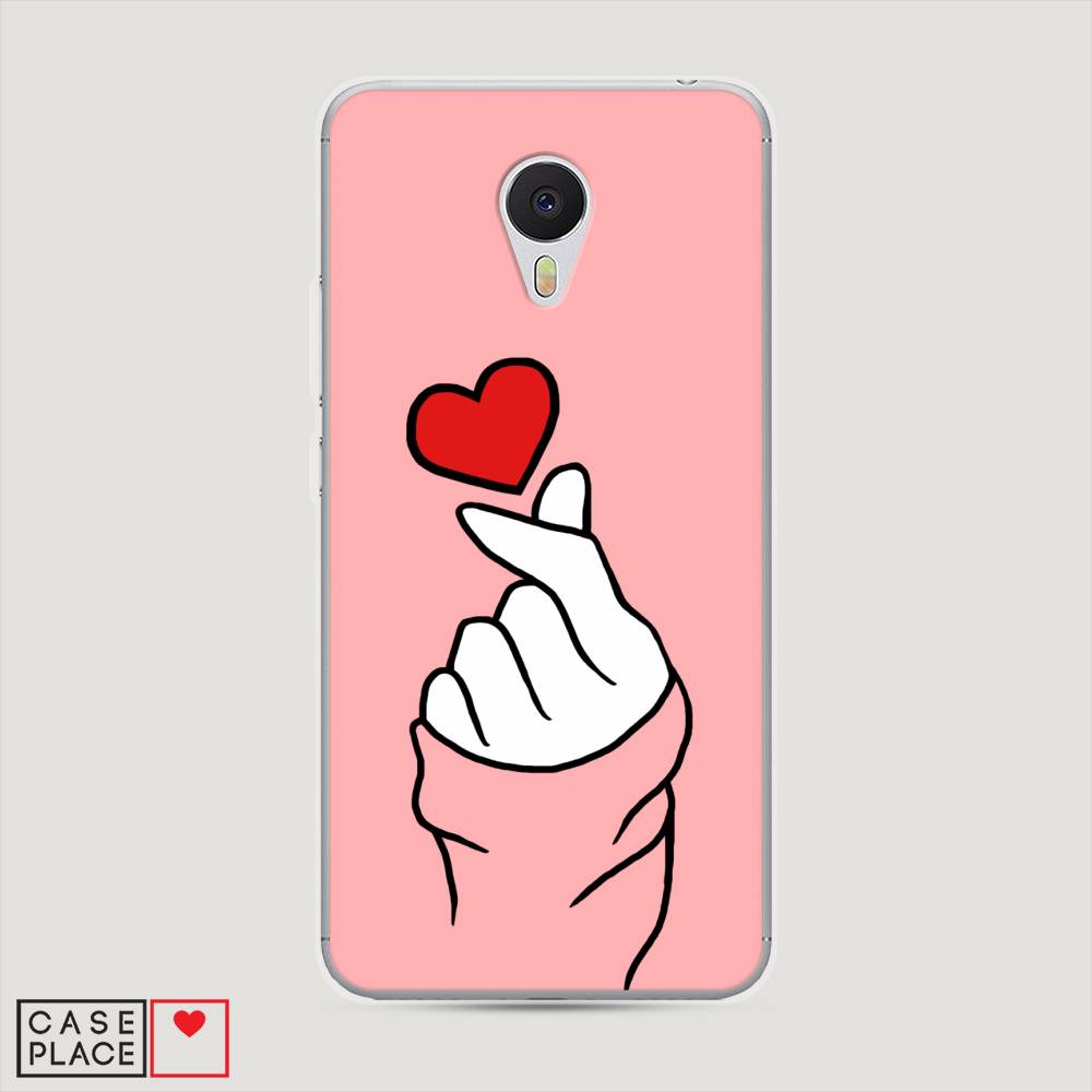 

Чехол Awog на Meizu M3 "Милое сердечко", Белый;красный;черный, 70350-7