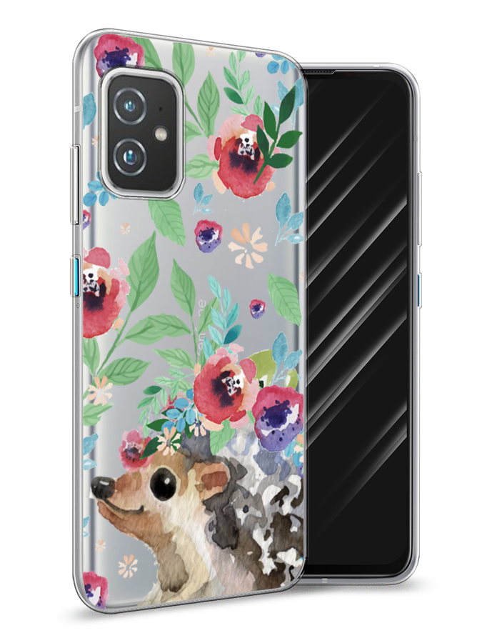

Чехол Awog на Asus ZenFone 8 "Ежик в цветах акварель", Розовый;зеленый;коричневый, 44450-2