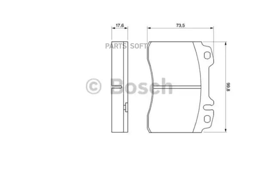 

Тормозные колодки Bosch передние дисковые 986460966