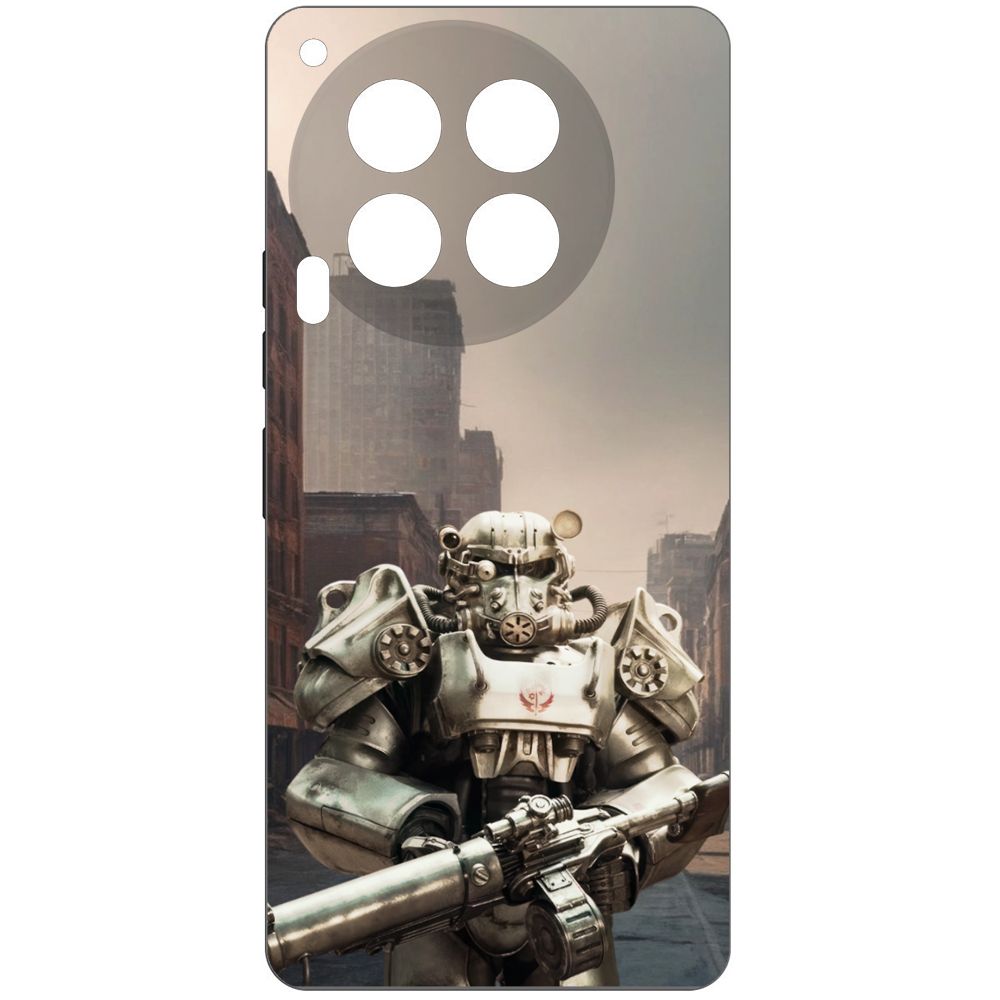 

Чехол-накладка Krutoff Soft Case Фоллаут (Fallout) - Рыцарь Братства для TECNO Camon 30 5G, Черный