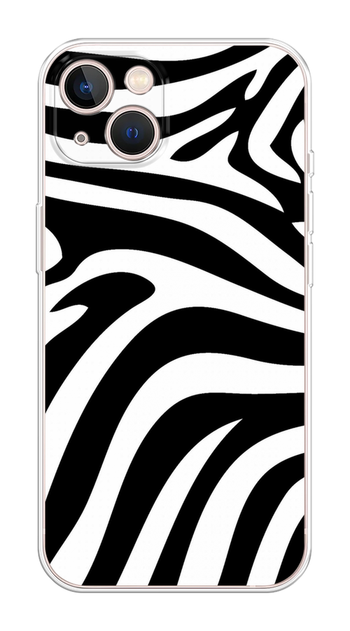 

Чехол Homey на Apple iPhone 13 "Полоски зебры", Черный;белый;бежевый, 14250-1